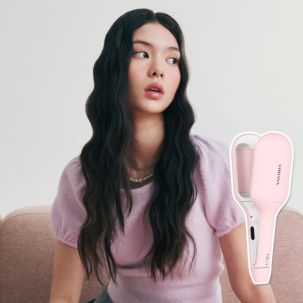 [ VODANA ] Glow W Style 40mm #Powder Pink