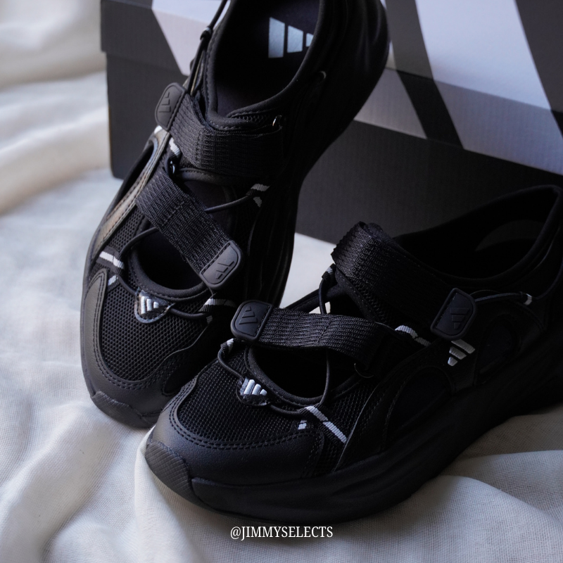 adidas Ozwave 黑色 溯溪鞋 涼鞋 運動拖鞋 抗衝擊 防滑 耐磨 情侶款 涼感輕量 涼拖鞋 男女同款 夏季水陸鞋 Jun25