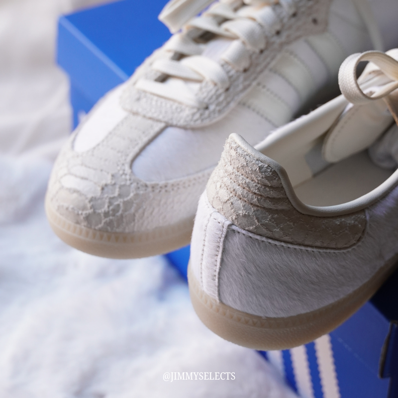 【代購】ADIDAS SAMBA OG 馬毛裂紋｜牛奶白／米白／米灰｜焦糖底德訓鞋｜女鞋 IH9148