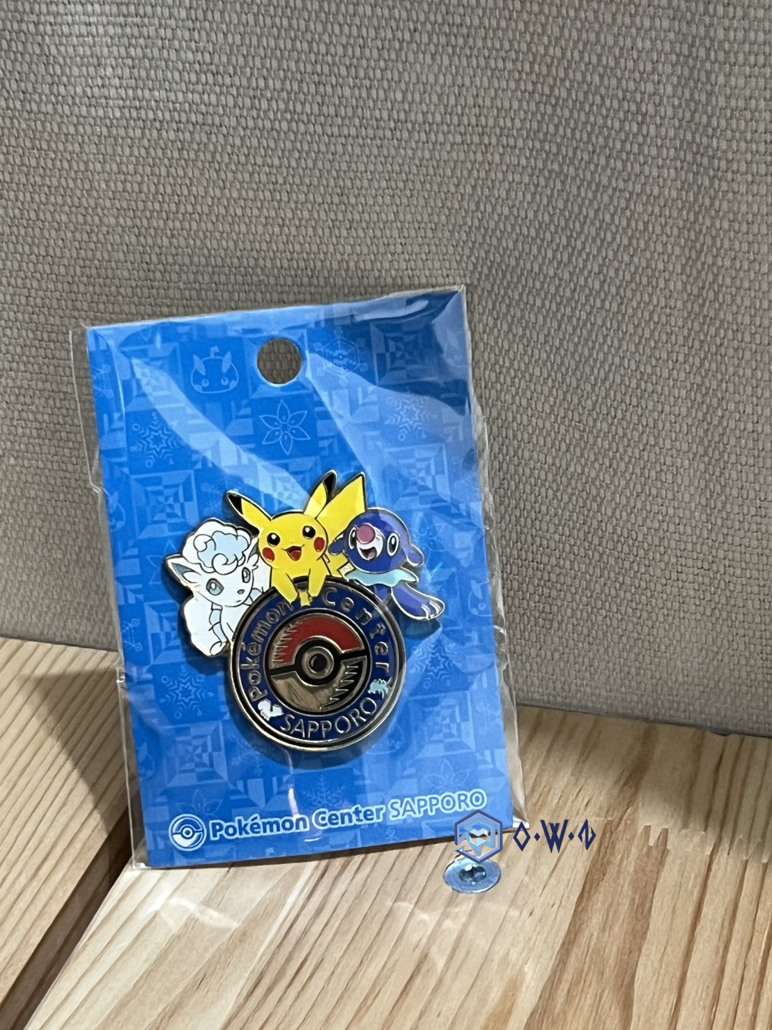 【OWN】Pokémon 寶可夢 日本 札幌限定 徽章 北海道 寶可夢中心 皮卡丘 冰六尾 球球海獅