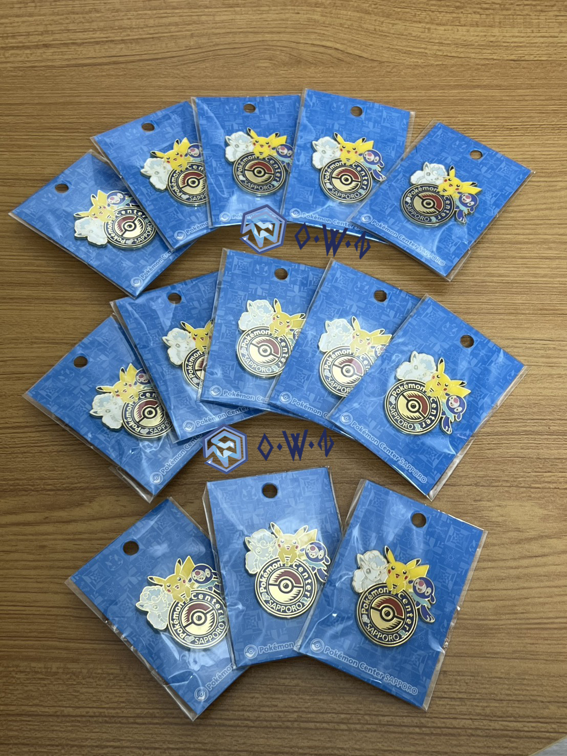 【OWN】Pokémon 寶可夢 日本 札幌限定 徽章 北海道 寶可夢中心 皮卡丘 冰六尾 球球海獅