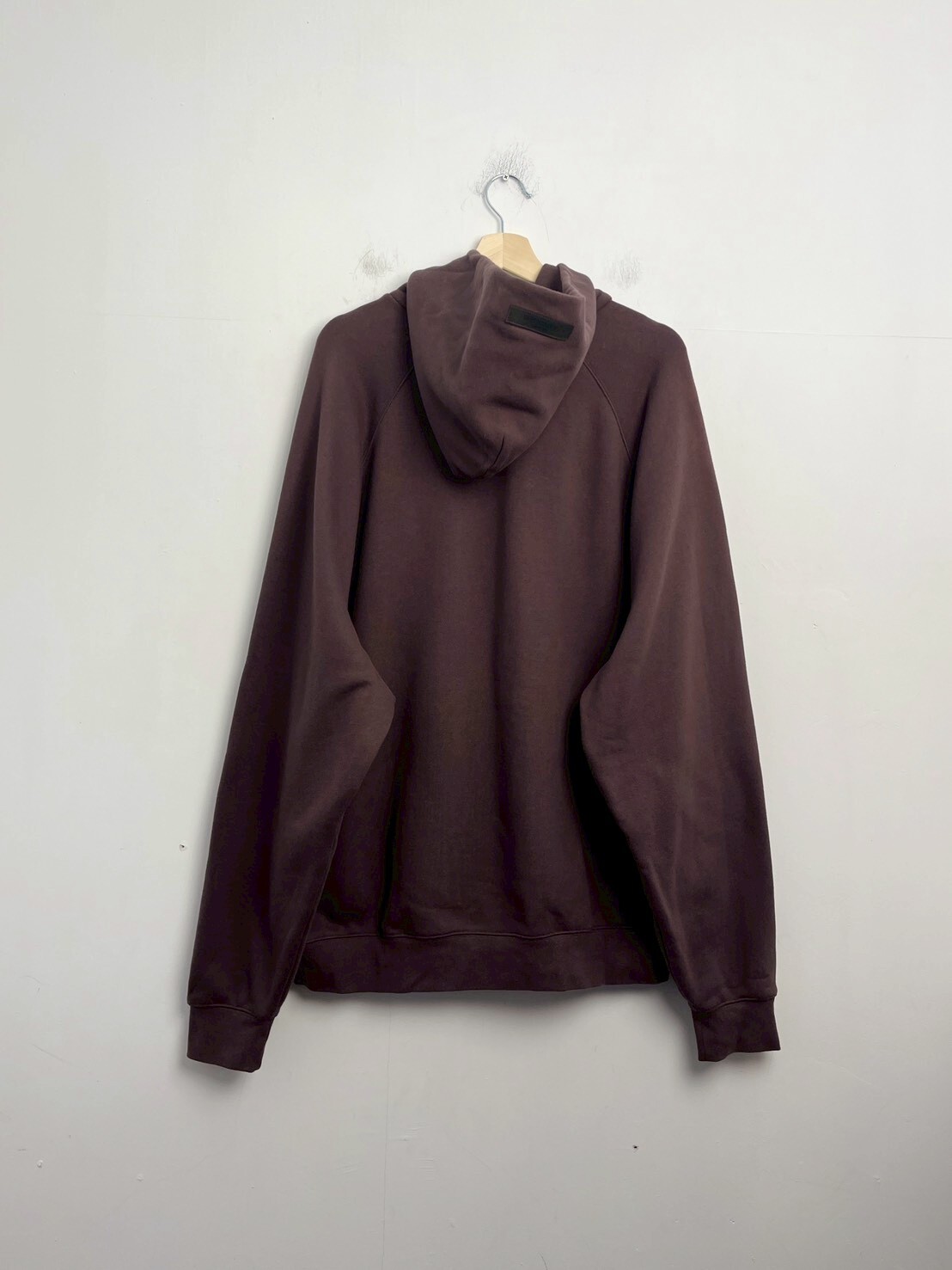 FEAR OF GOD FOG ESSENTIALS BROWN HOODIE SIZE XL