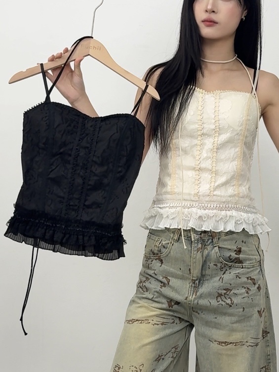 A137 現貨宮廷風馬甲蕾絲背心