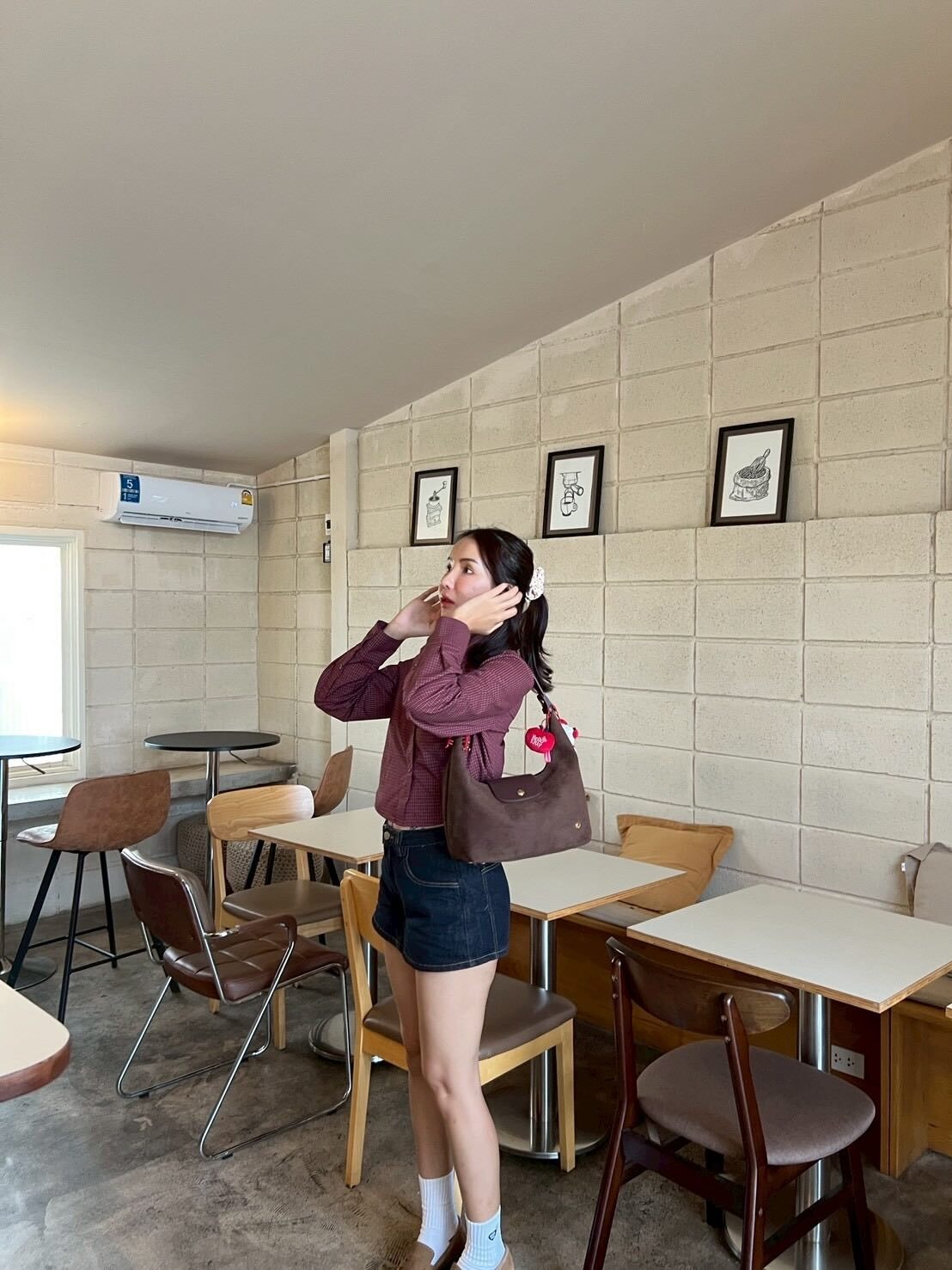 <單件免運👜>泰國 PONY MOYA 牛角麂皮包 大號