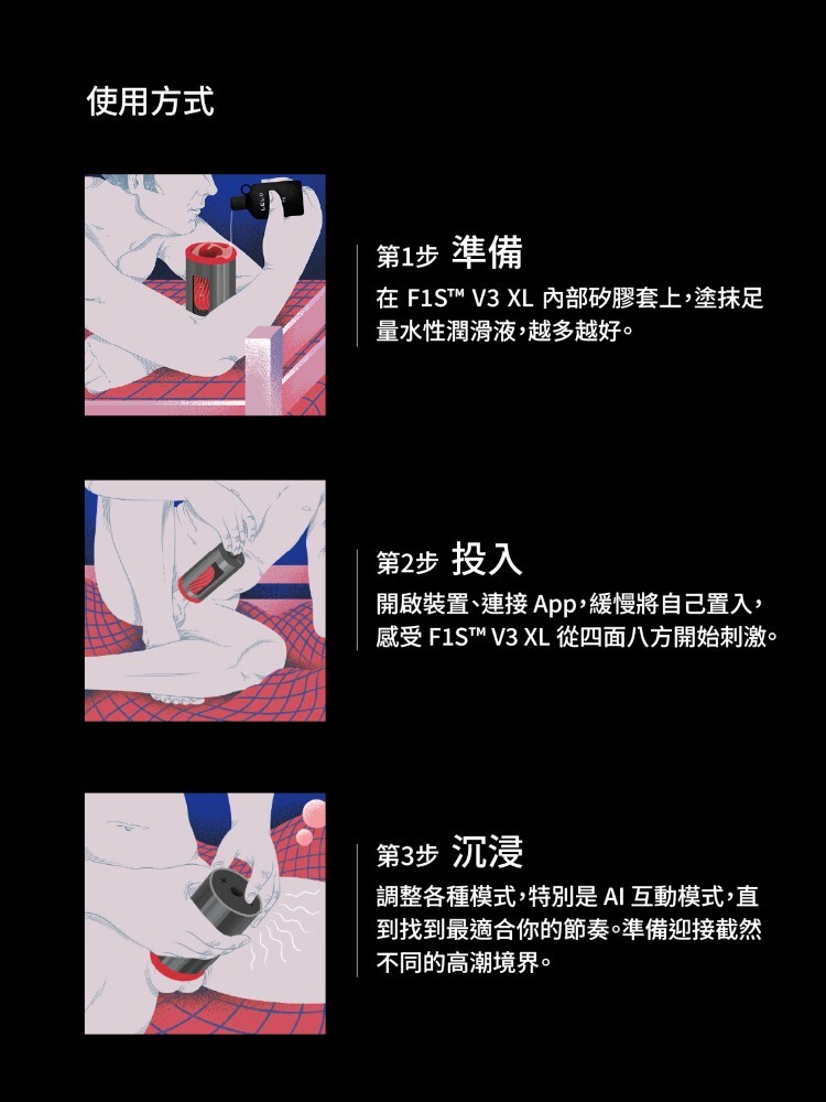 LELO F1S V3 XL 手機遙控 電動飛機杯 震動飛機杯