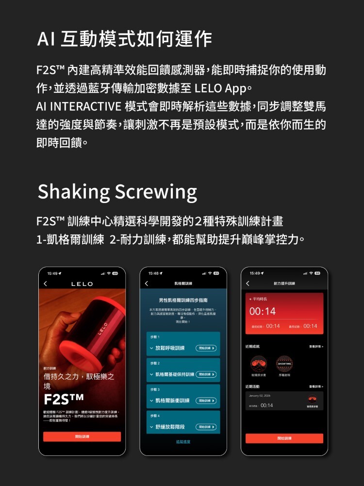 LELO F2S 手機遙控 電動飛機杯 LELO電動杯 app飛機杯