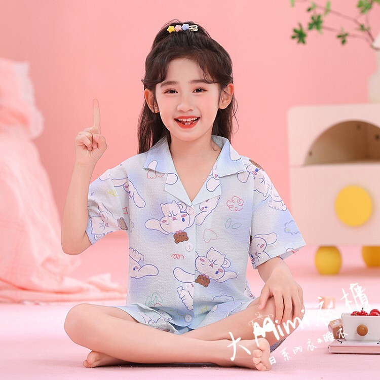 熊頭大耳狗居家服睡衣【童款】泡泡棉✔️