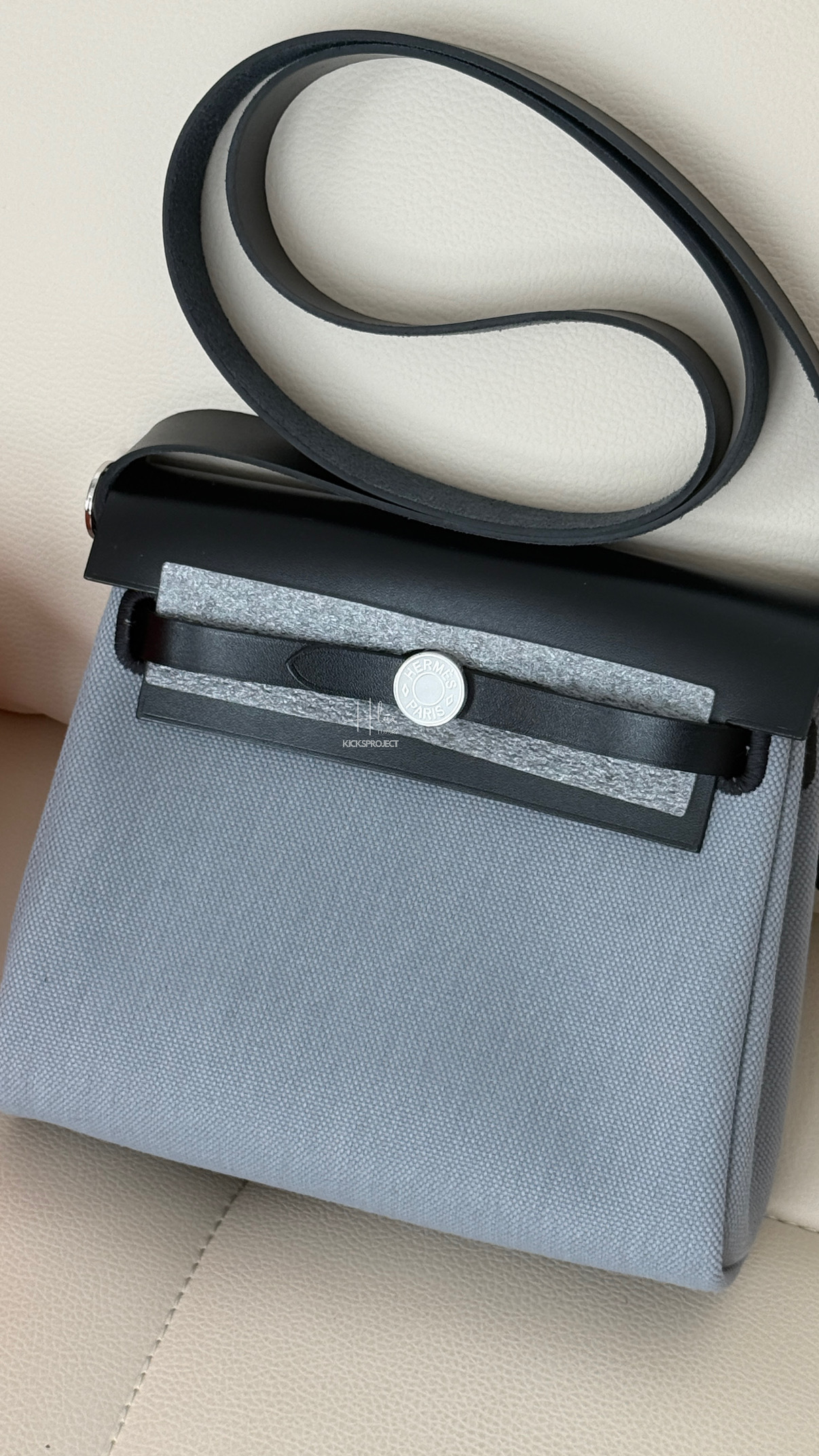 Hermes mini herbag gris pantin black noir 木偶灰 拼 黑色