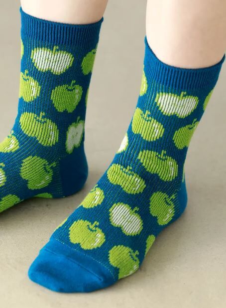 [預購]靴下屋 蘋果提花短襪