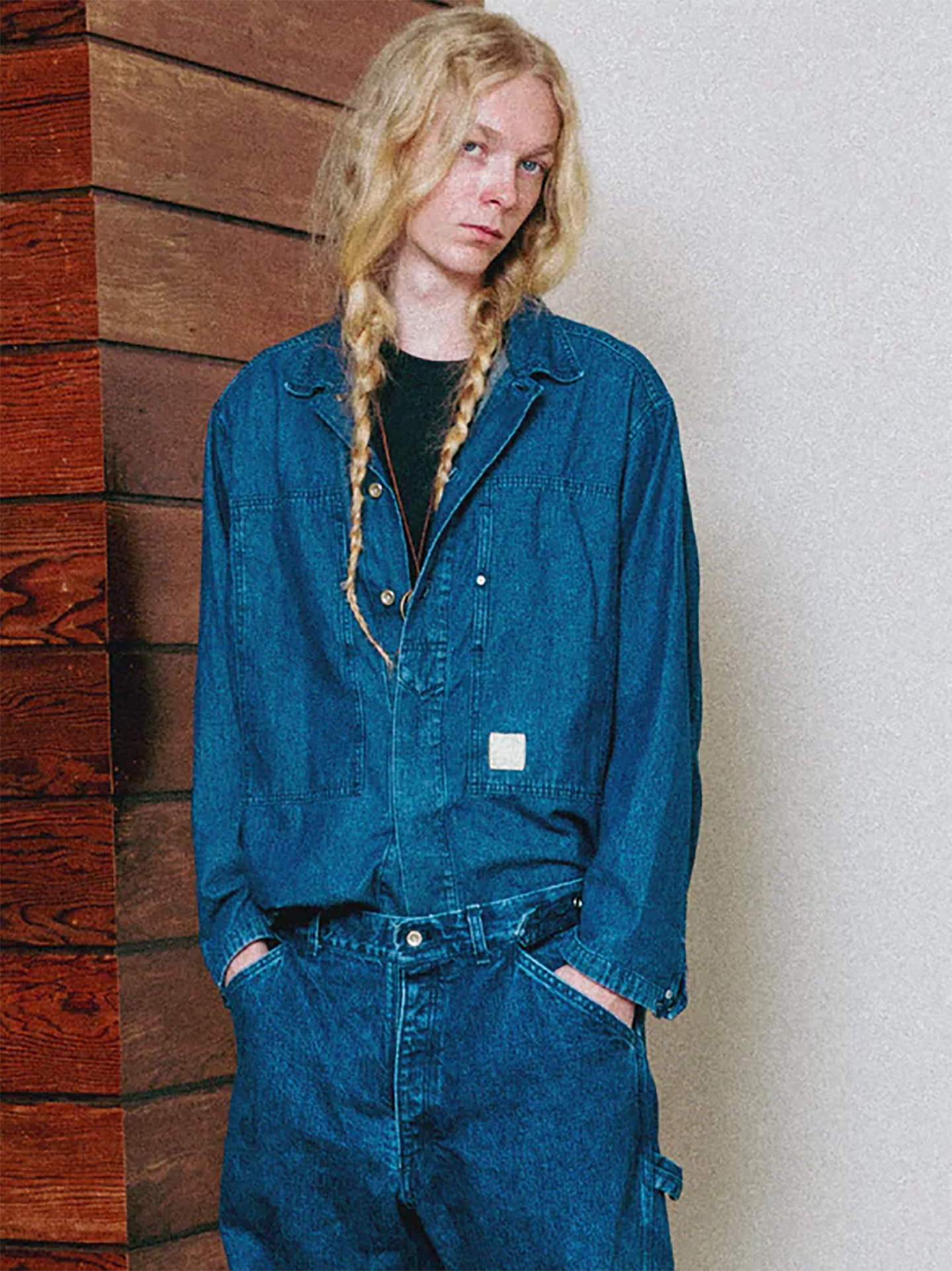 INNAT M35 Denim Shirt Jacket L. Blue