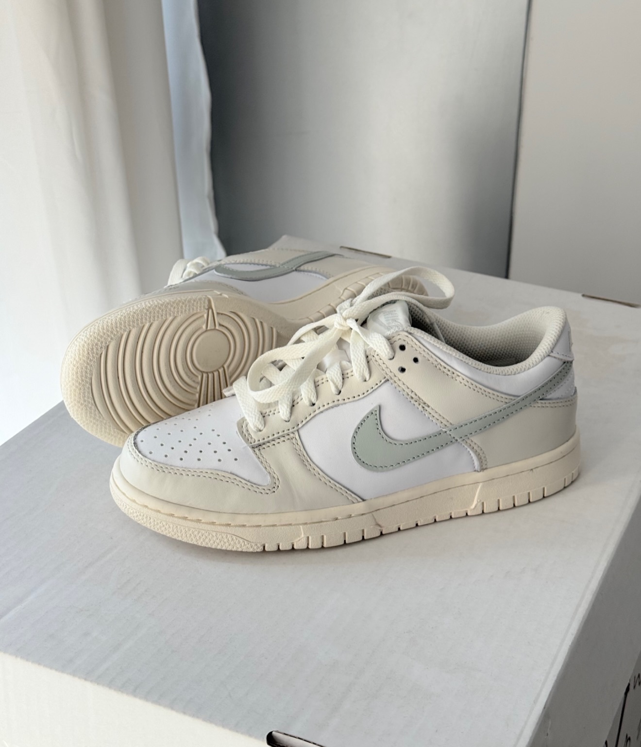 Nike Dunk Low ”Light Silver/Phantom“ 燕麥奶灰（GS）fb9109-109