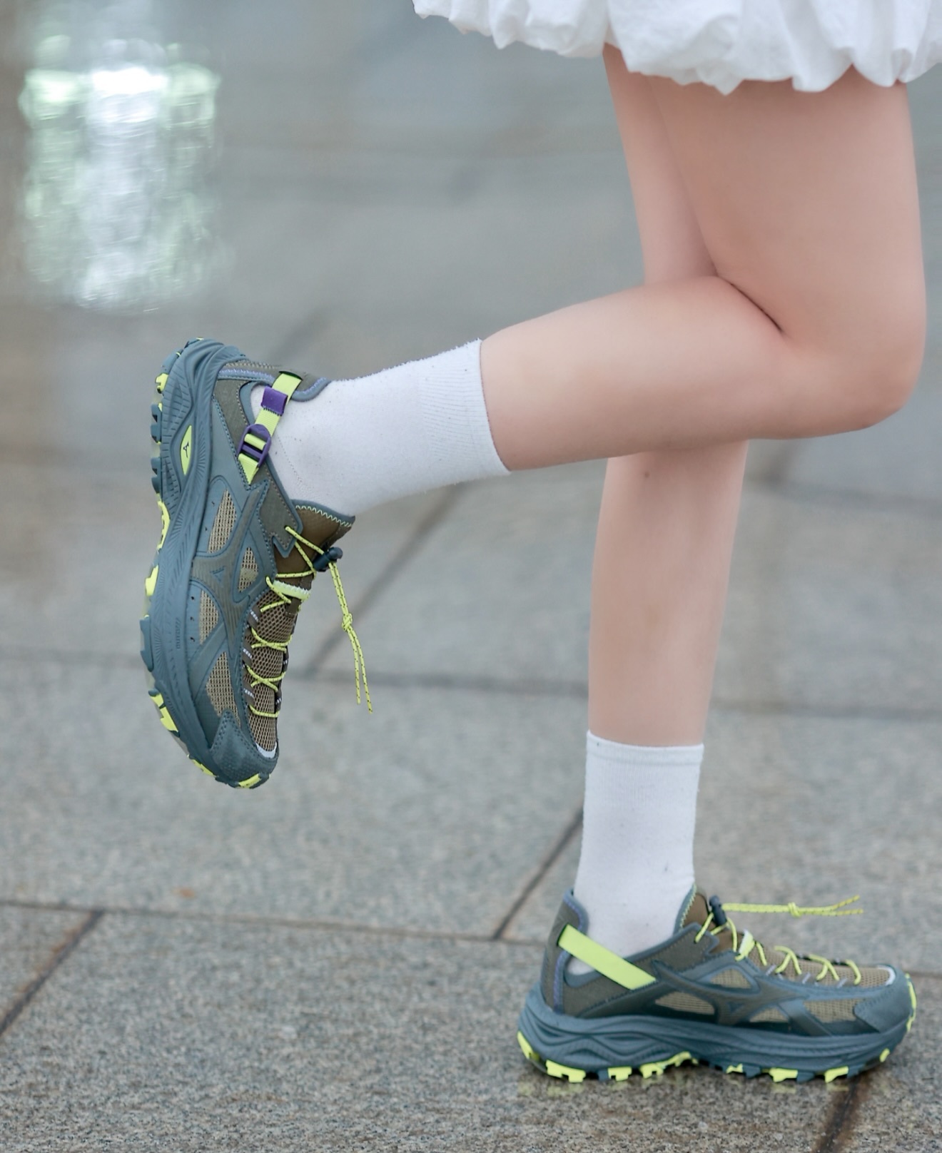 Mizuno Racer Trail SE v2 復古透氣涼鞋 棕熒光綠 G1GH261202