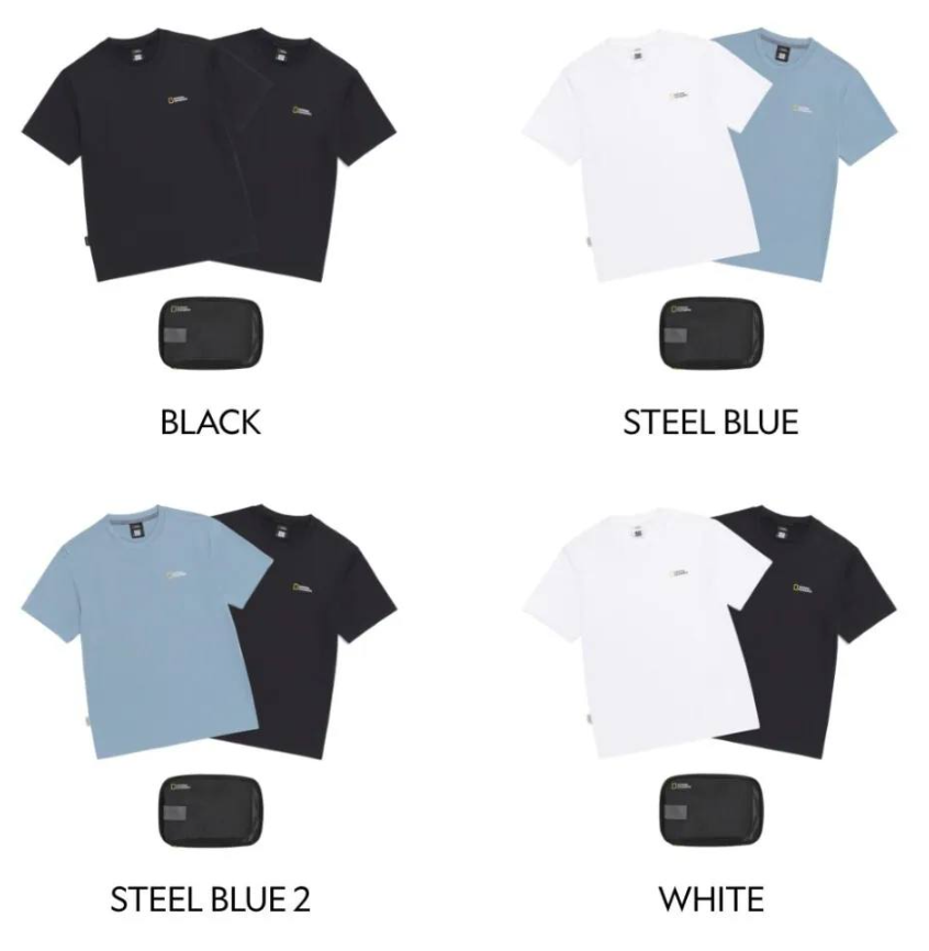 【限時預購】兩件組 National Geographic 國家地理 吸濕排汗涼感短T 附收納袋 N265UPA910