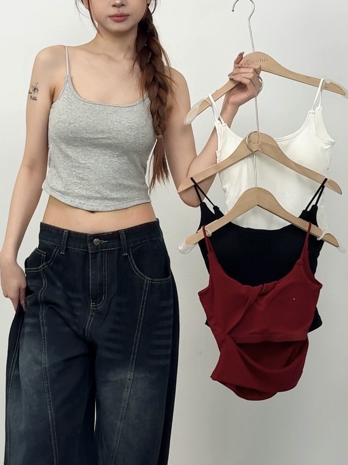 A152 現貨性感挖洞吊帶背心