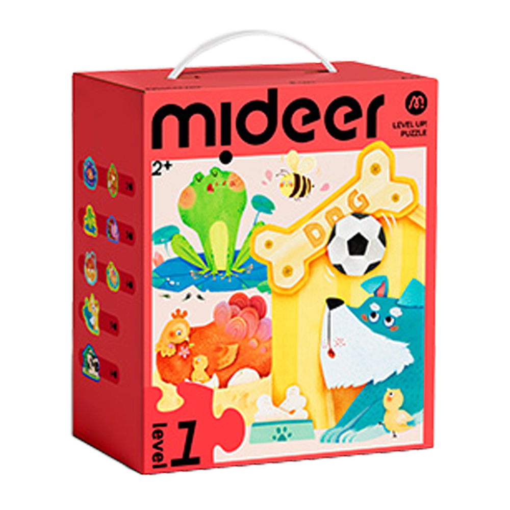 【Mideer】進階式拼圖-動物的家(LEVEL1)