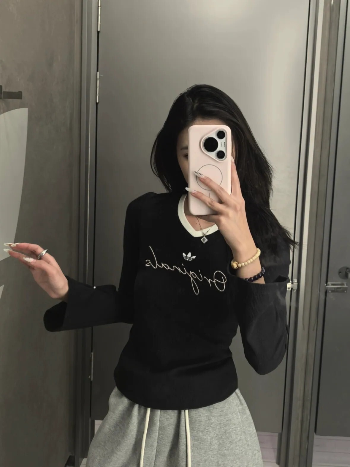 Adidas Originals P Tee LS 長袖V領上衣