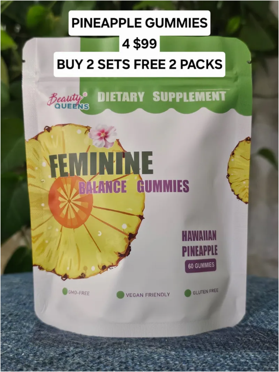 4 PINEAPPLE GUMMIES