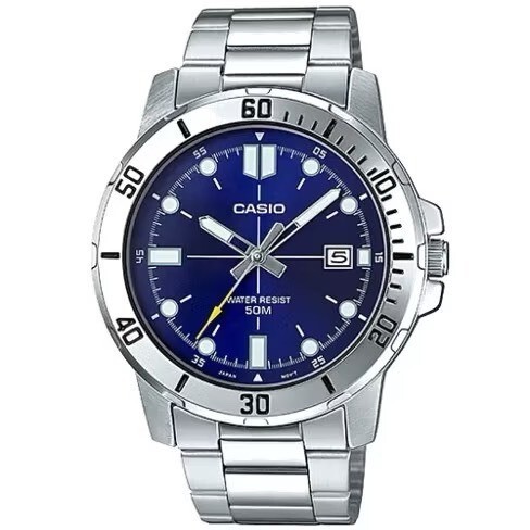 【CASIO 卡西歐 】休閒 時尚 紳士 不鏽鋼 腕錶 MTP-VD01D-2EV