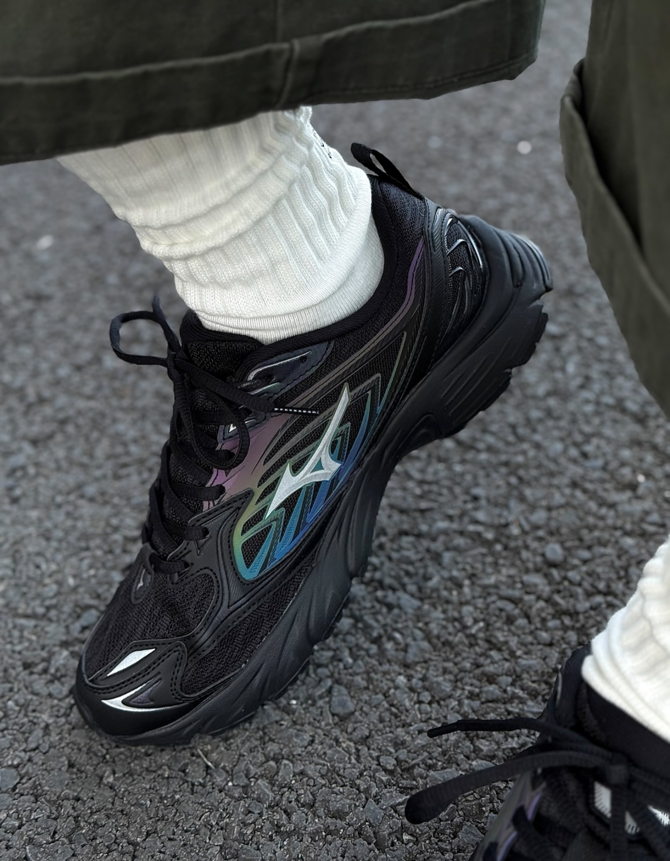 Mizuno FIYI TL v2 Black 全黑 鐳射彩色 復古跑鞋 DIGH241502