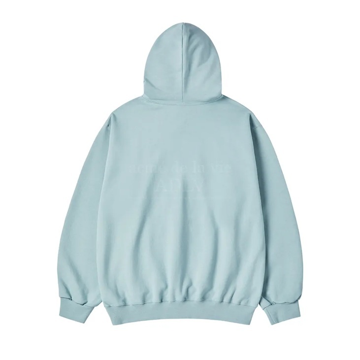 [K] ADLV MINT GREEN LETTERING RABBIT HOODIE, 24FW-TP-HD-AW-LRH-DMT (KAV27)