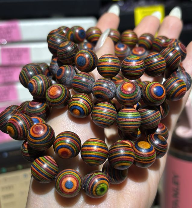 260315 - E3 12mm+彩虹桉樹愛麗絲手串