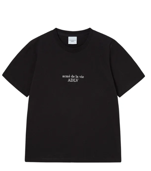 [K] ADLV WOMEN BASIC T-SHIRT BLACK, 25SS-TP-SS-LG-BOW-BLK (KAV290)