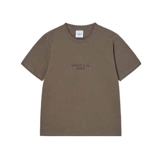 [K] ADLV WOMEN BASIC T-SHIRT COCOA, 25SS-TP-SS-LG-BOW-CCA (KAV289)