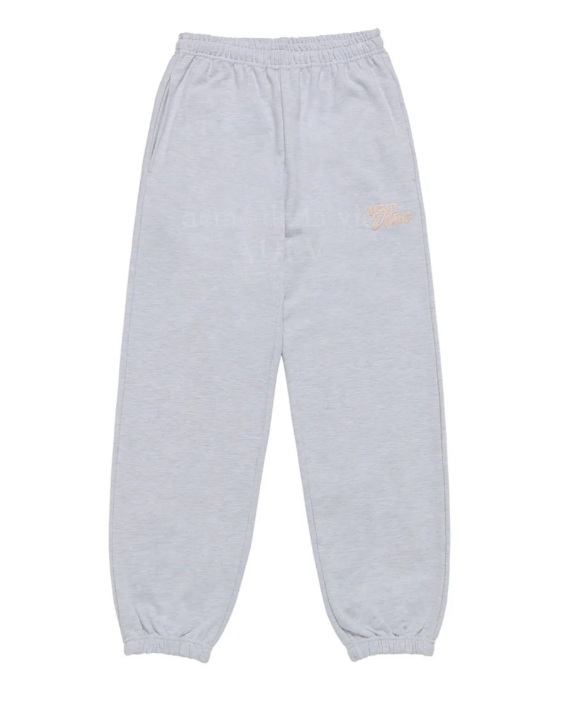 [K] ADLV GREY HOSHI ROUND SCRIPT BOUCLE LOGO PANTS, S24FW-BT-LP-LG-SBP-GRY (KAV33)