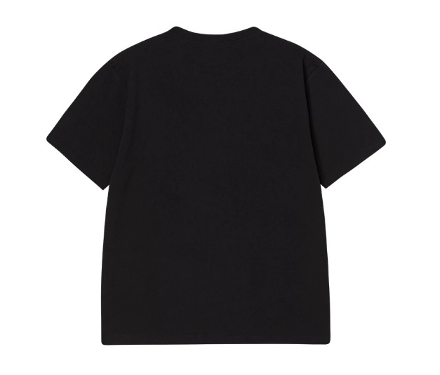 [K] ADLV BLACK ROUNDING SYMBOL LOGO S/S T-SHIRT, 25SS-TP-SS-LG-ROS-BLK (KAV34)