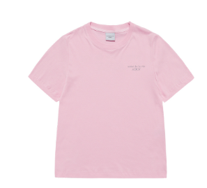 [K] ADLV Women's Classic Logo T-shirt in Light Pink, 25FW-TP-SS-LG-WCL-LPK (KAV281)