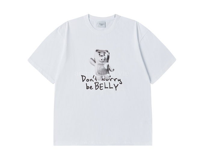 [K] ADLV WHITE METAL BELLY SHORT SLEEVE T-SHIRT, 24FW-TP-SS-CO-MBS-WHT (KAV39)