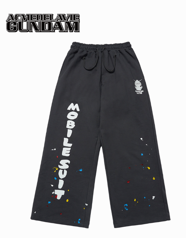[K] ADLV CHARCOAL COLORFUL PAINT SPLATTER JOGGER PANTS, 25FW-BT-LP-CO-GDF-CHA (KAV269)