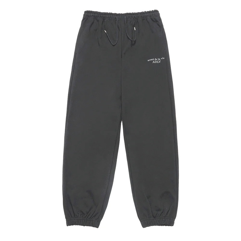 [K] ADLV CHARCOAL BASIC LOGO NAPPING ZURRY PANTS, 25FW-BT-LP-LG-BNT-CHA (KAV46)