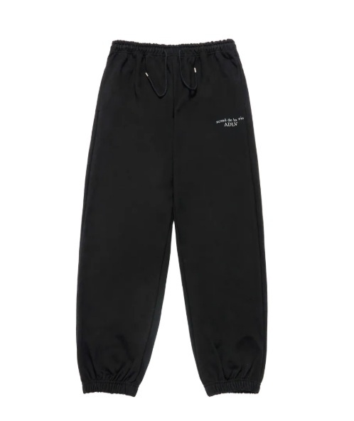 [K] ADLV BLACK BASIC LOGO NAPPING TROUSERS, 25FW-BT-LP-LG-BNT-BLK (KAV47)