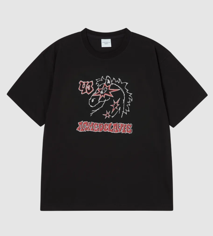 [K] ADLV BLACK YEAR OF THE HORSE SHORT SLEEVE T-SHIRT, 26SS-TP-SS-AW-YOH-BLK (KAV165)