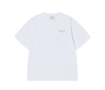 [K] ADLV WHITE BASIC LOGO S/S T-SHIRT, 26SS-TP-SS-LG-MTS-WHT (KAV166)