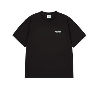 [K] ADLV BLACK BASIC LOGO SHORT SLEEVE T-SHIRT, 26SS-TP-SS-LG-MTS-BLK (KAV167)