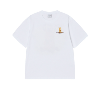 [K] ADLV WHITE SMALL LOGO SHORT SLEEVE T-SHIRT, 26SS-TP-SS-AW-HBL-WHT (KAV193)