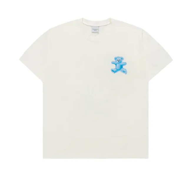 [K] ADLV CREAM CRAYON THREE BEAR ARTWORK SHORT SLEEVE T-SHIRT, ADLV-24SS-SSATHB-CRM (KAV196)
