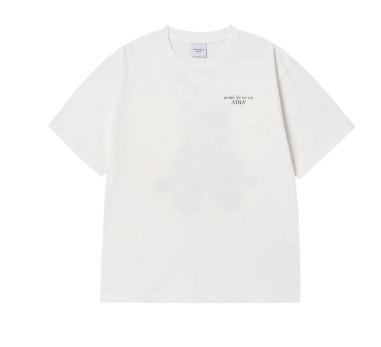 [K] ADLV CREAM SIMPLE LOGO PIGMENT SHORT SLEEVE T-SHIRT, 25FW-TP-SS-AW-ABR-CRM (KAV198)