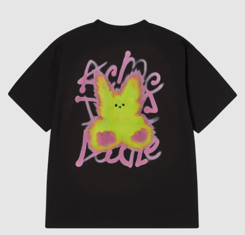 [K] ADLV BLACK BLUR RABBIT SHORT SLEEVE T-SHIRT, 25SS-TP-SS-AW-BRRR-BLK (KAV205)