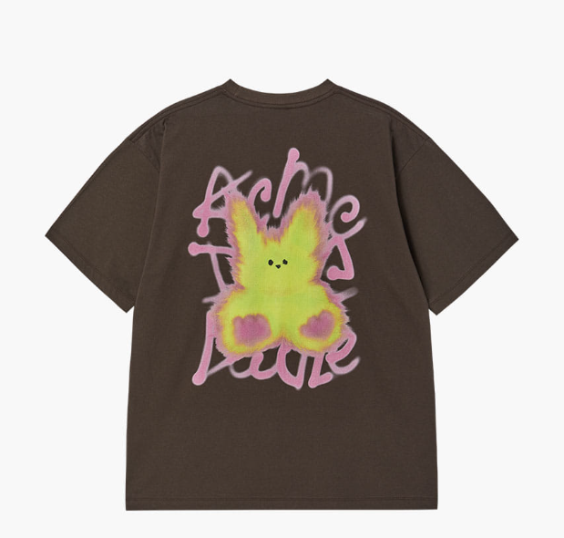 [K] ADLV DARK BROWN BLUR RABBIT SHORT SLEEVE T-SHIRT, 25SS-TP-SS-AW-BRR-DBR (KAV206)