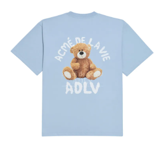 [K] ADLV SKY BLUE TEDDY BEAR (BEAR DOLL) SHORT SLEEVE T-SHIRT, ADLV-21SS-SSADSB-TBD (KAV212)