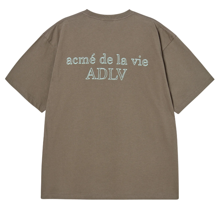 [K] ADLV BORDER LINE BASIC T-SHIRT COCOA, 25FW-TP-SS-LG-BOR-CCA (KAV222)