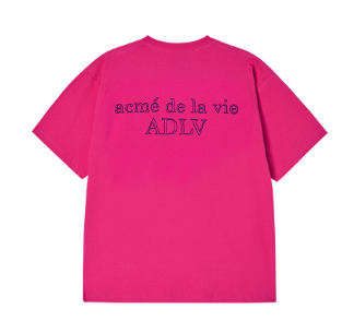 [K] ADLV BORDER LINE BASIC T-SHIRT PINK, 25FW-TP-SS-LG-BOR-HPK (KAV223)