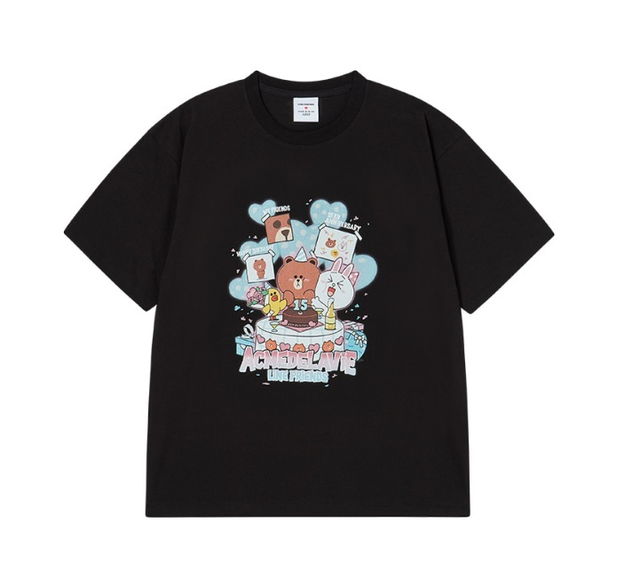 [K] ADLV BLACK 15TH PARTY LINE FRIENDS, 26SS-TP-SS-CO-PLF-BLK  (KAV78)