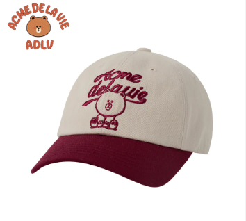[K] ADLV EMBROIDERED BALL CAP WINE, 8800358721860 (KAV237)