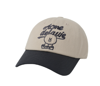 [K] ADLV EMBROIDERED BALL CAP CHARCOAL, 8800358721846 (KAV239)