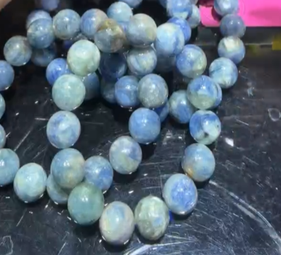 260315 - E52 14mm+莫奈花園原礦藍晶手串