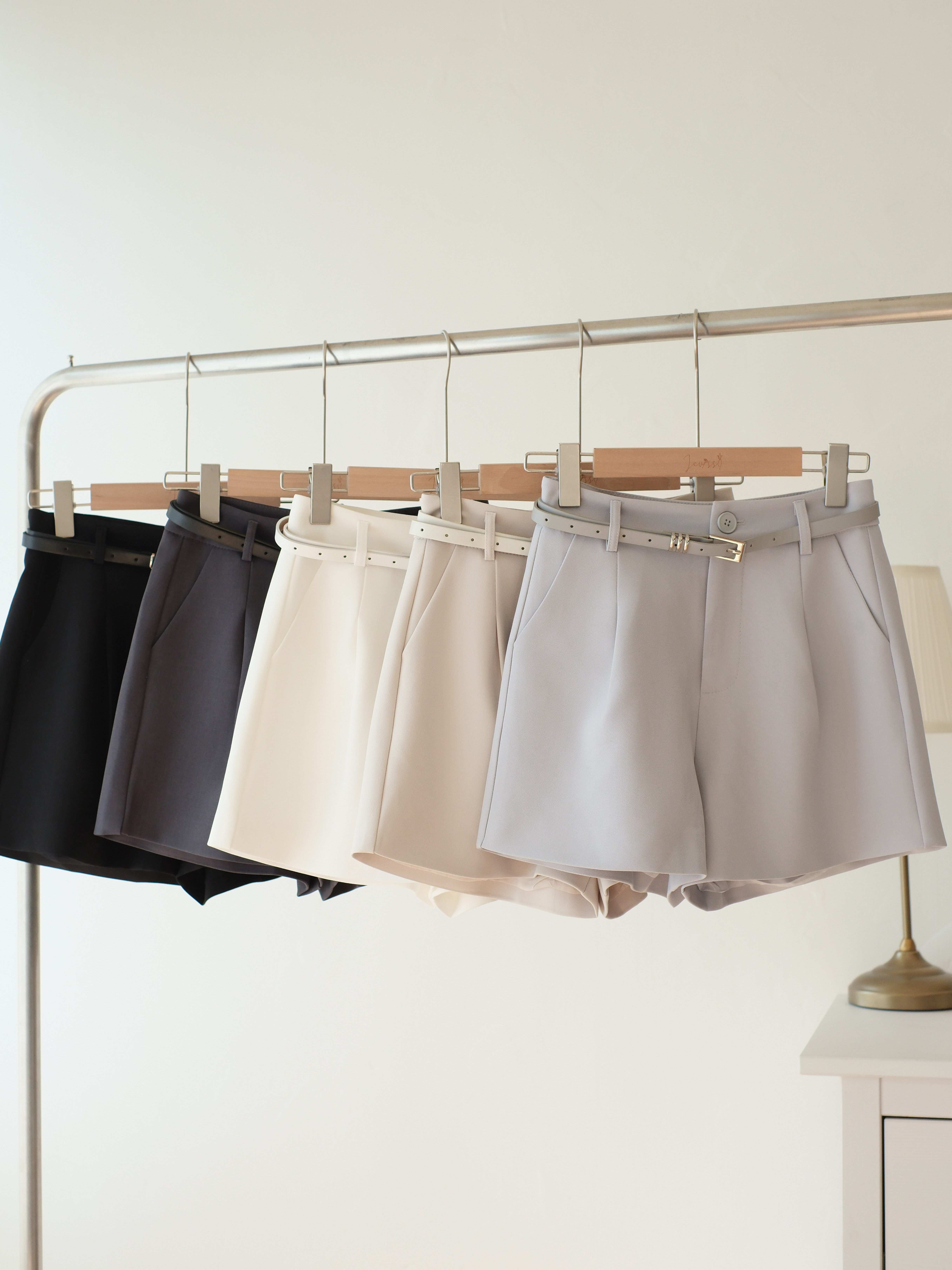 附腰帶百搭修形西褲 (五色入) BT474